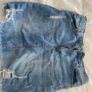 Wax Jeans distressed denim jean skirt -LIKE New Mini | Size: S